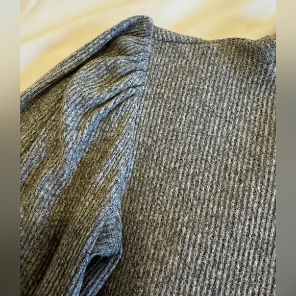 Express Ballon Sleeve Ribbed Sweater Bodysuit - Picture 3 of 7